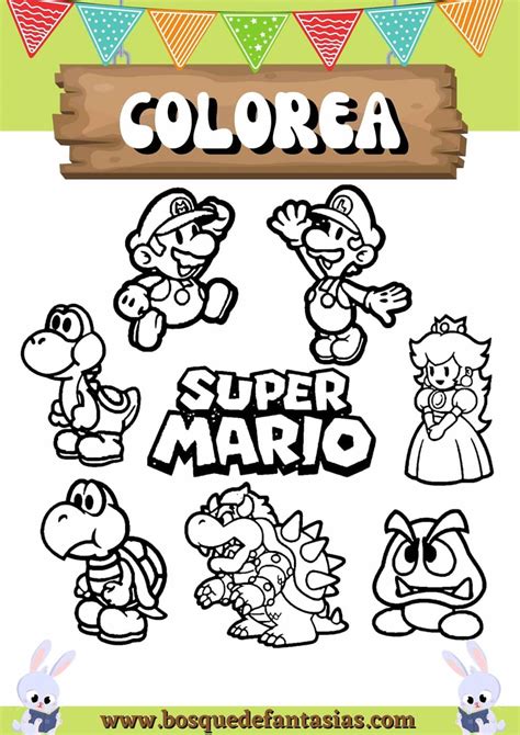 dibujos de mario bros|dibujo de mario para imprimir.